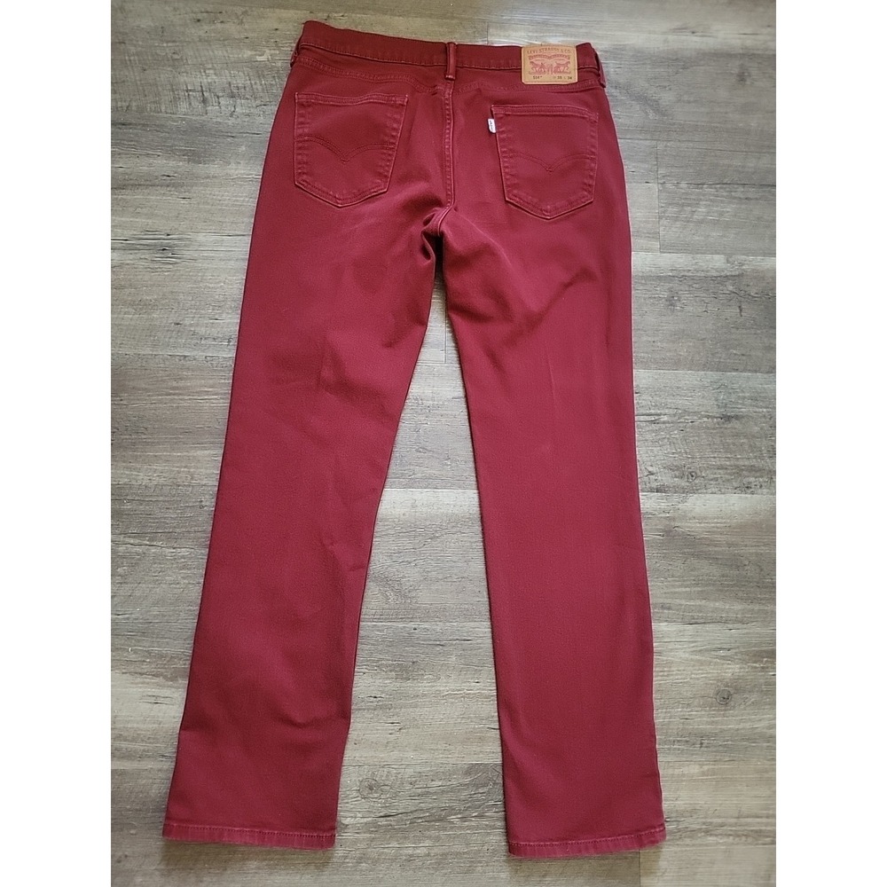 LEVIS 514 MEN'S RED JEANS, 35 x 34 PC9 00514-0798 - Picture 4 of 9